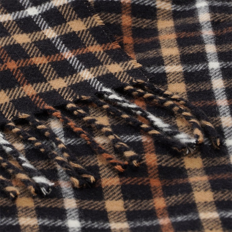 DAKS ウールひざ掛け ブラック｜ブランケット 膝掛け 快眠 快適 熟睡 睡眠 [4520]