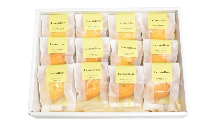 レモンボート(レモンケーキ） 12個入 | お菓子 おかし 洋菓子 焼菓子 焼き菓子 おやつ デザート レモン 《虎屋sweets》