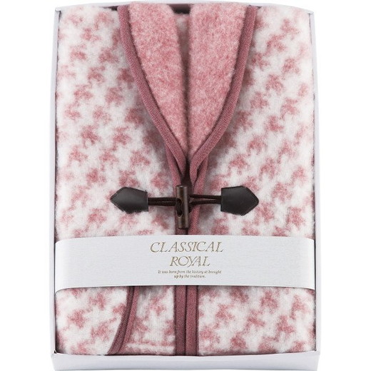 あったか衿付きジャカード織アクリルベスト（ポケット付）