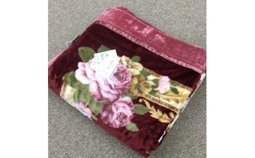 日本製 アクリル マイヤー毛布 ダブル （2枚合わせ毛布） 1枚 ピンク N-M-87622