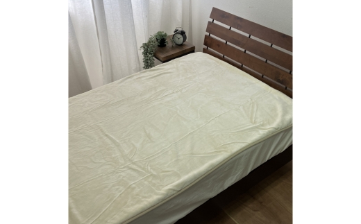 【訳あり】丸洗いOKあったか綿敷毛布（綿マイヤー）ダブル SH-36905PW