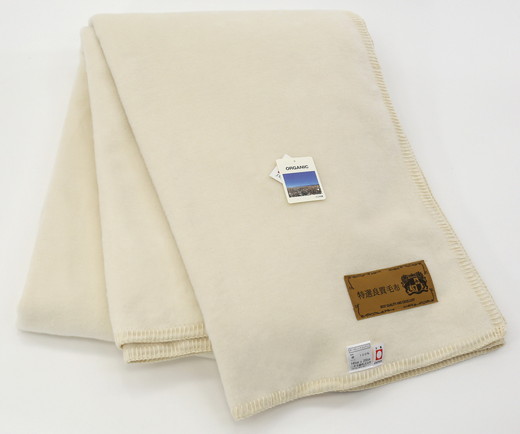 三井毛織 オーガニック 綿毛布 シングル｜140×200cm 純粋綿100%毛布 日本製