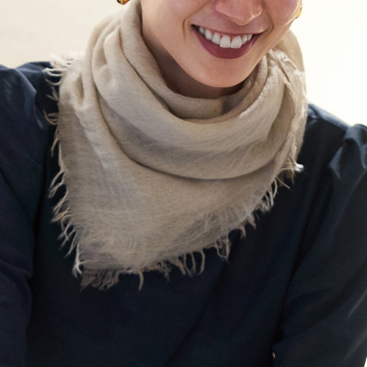 カシミヤストール(公式WEBショップ・ふるさと納税限定商品) 小判サイズ ベージュ [4020]