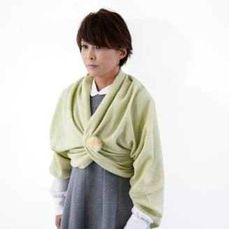 アレンジいろいろ円形マフラー ピスタチオ [0277]