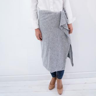 アレンジいろいろ円形マフラー ライトグレー [0279]