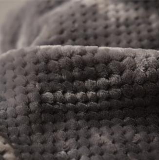 アクリル毛布Sサイズ ワッフル グレー｜アクリル毛布 シングル ワッフル 泉大津市 ふるさと納税 [3930]