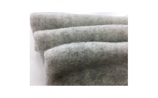 ウール コットン ハーモニー 毛布 同色2枚 ハーフサイズ グレー系 [0165]