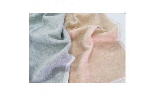 ウール/綿 毛布 ひざ掛け グレー系 [0173]