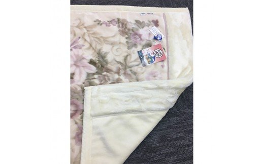 C.R.P加工毛布 2枚合わせマイヤー毛布 シングルサイズ ピンク 1枚 21508柄 [0616]