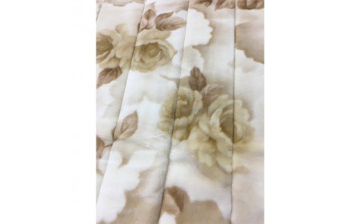 C.R.P加工 ソフトマイヤー 敷パッド ダブルサイズ ベージュ 1枚 31507W柄 [0634]