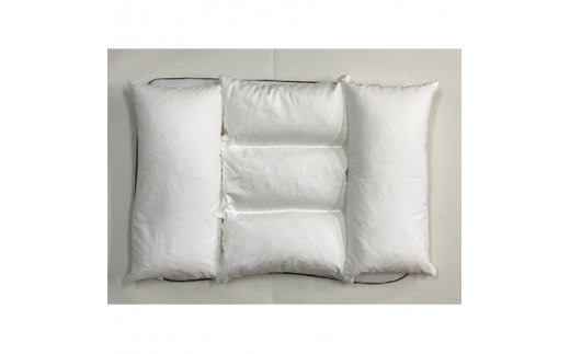 日本の匠の技が光る枕 横向き寝用まくら 麻100%枕カバー2枚付き [1048]