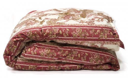 ホワイトダックダウン85%入り(0.5kg使用) 日本製羽毛肌掛けふとん シングルロングサイズ(約150×210cm) ピンク色 NUF-2730 [1169]