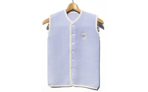 綿毛布スリーパー (Mサイズ) 2way仕様で暖か ラベンダー×ホワイト 毛布の町 (泉大津産) sleeper-s [2443]