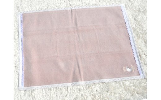 ベビー綿毛布 綿100% レース付刺繍入り ベージュピンク｜贈答品 ギフト 誕生日プレゼント 贈り物 クリスマス ベビー キッズ N mkm100 [2452]