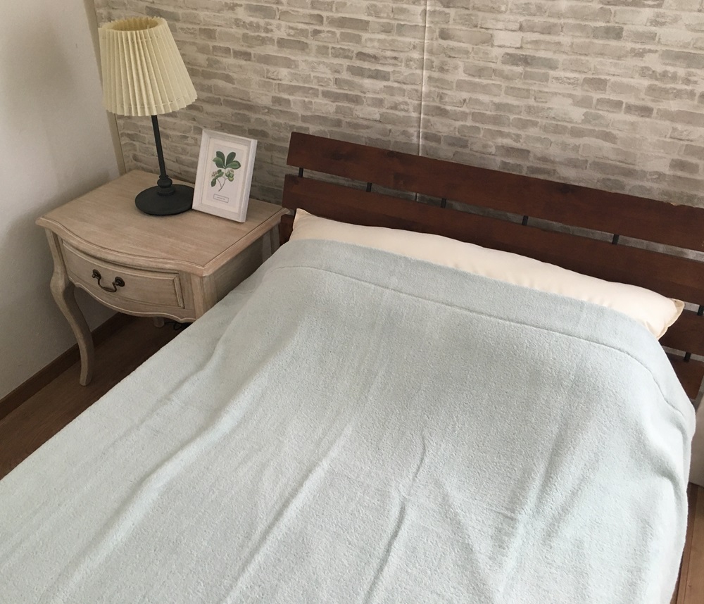 TEXSAS COTTON 100% タオルケット シングル ブルー 1枚 SNT-20TXBL [3229]