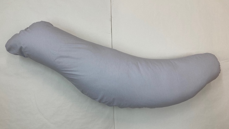 ドルフィン型 抱き枕 1個 ファスナー付専用カバー グレー 2枚付 [3572]