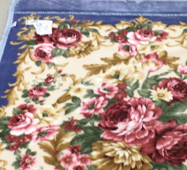 日本製 マイヤー毛布 シングル (2枚合わせ毛布) 1枚 ブルー N-M-6701 [3656]