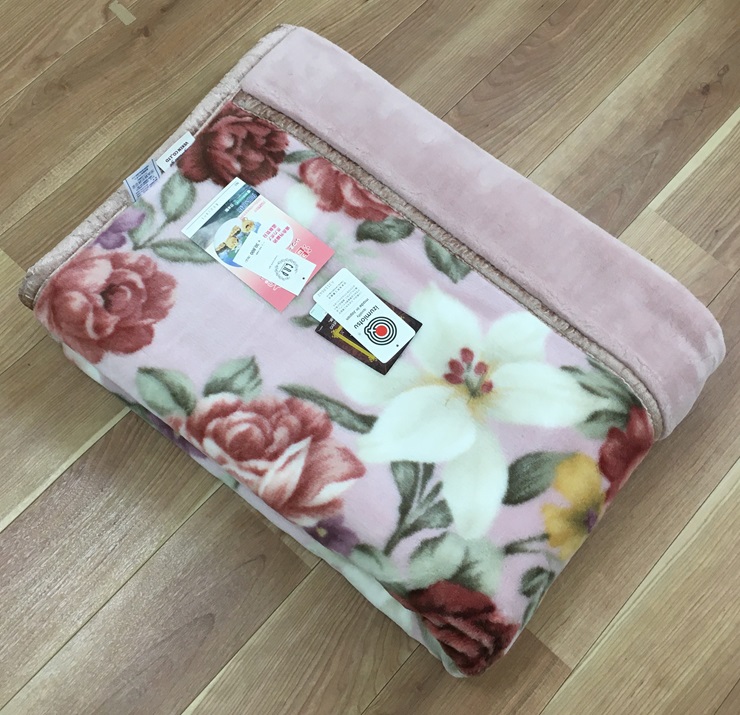 C.R.P加工毛布 マイヤー毛布 シングル ピンク 1枚 (合わせ毛布)24401PI｜マイナスイオン 快眠 快適 睡眠 洗える 洗濯可能 [3786]