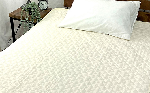 コットン大好き　丸洗いOK　敷きパッド（綿100％）シングル　生成り　RP-3S