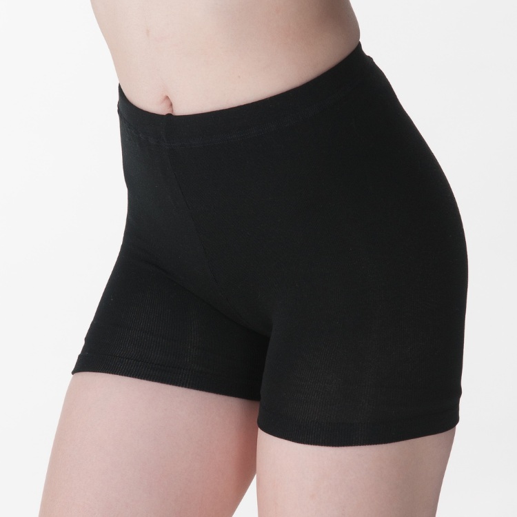 天然の美容繊維 シルク混のびのび1分丈パンツ フリーサイズ H-S2000