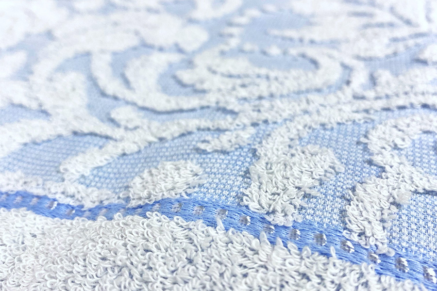 泉州産タオルのタオルケット シングルサイズ ブルー系 マエリス SNT-10TBL [4800]