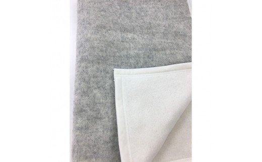 ウール コットン ハーモニー 毛布 同色2枚 ひざ掛け グレー系 [0167]