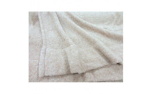 【限定259枚】タスマニアラム75% シルク25% ブークレ ニット毛布 シングル [0229]