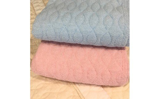 パイル綿100% スーパーパイル 敷パッド セミダブル ブルー [0250]