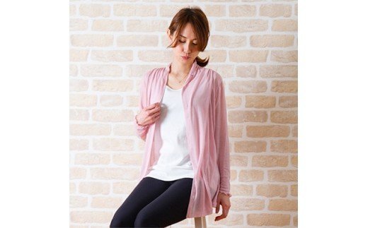 【限定100着】レディース コットン100% シフォン ロングカーディガン(LLサイズ) [0309]