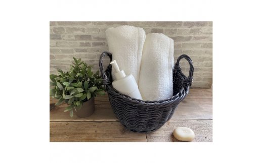 オーガニックコットン バスタオル 2枚組 オフ白 約60×120cm通常サイズ [0561]