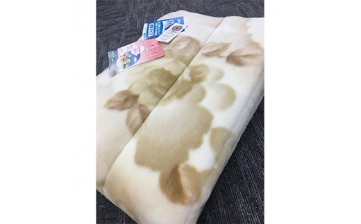 C.R.P加工 ソフトマイヤー 敷パッド ダブルサイズ ベージュ 1枚 31507W柄 [0634]