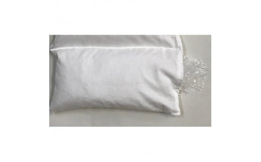 日本の匠の技が光る枕 横向き寝用まくら 麻100%枕カバー2枚付き [1048]