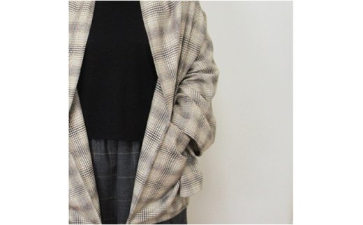 あったかくて洗える毛布羽織るタイプ カシミヤ20% チェック CSS－1(約70×180cm) [1061]