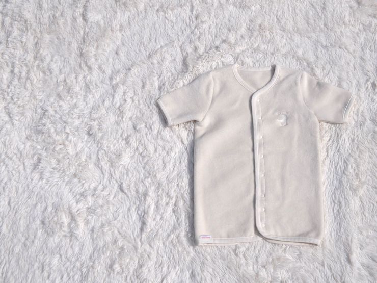 綿毛布 半袖スリーパー(Mサイズ) オーガニック綿使用 2way仕様で暖か 毛布の町(泉大津産) sleeper-hs-organic [1636]