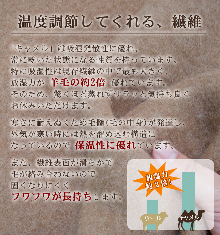 キャメル毛布 ミニひざ掛けサイズ [2168]