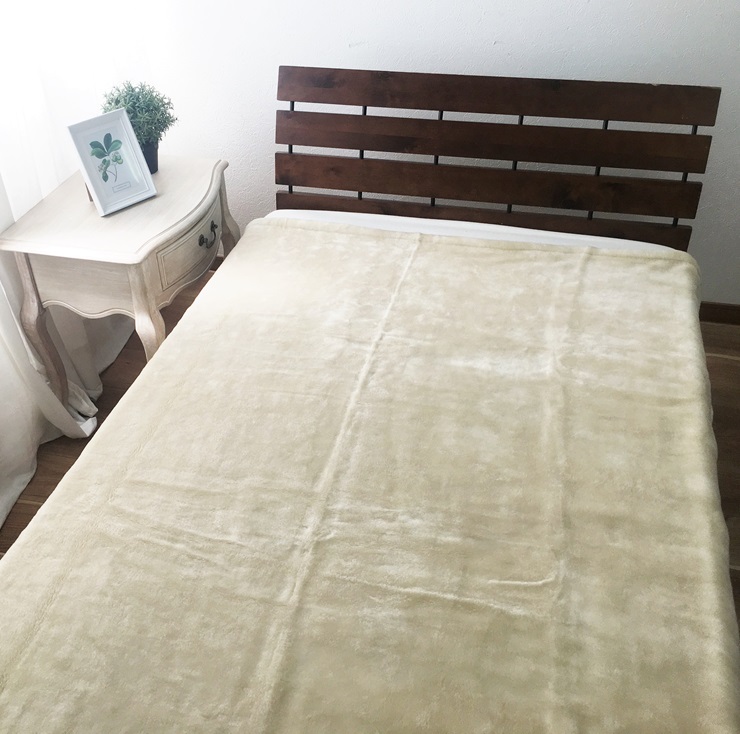 メリノウール ニューマイヤー毛布 シングル ベージュ (毛羽部分メリノウール100%) 3129BE｜寒さ対策 毛布 高品質 高級感 洗濯可能 [3708]