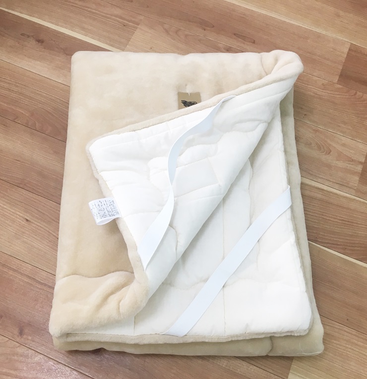 メリノウール マイヤー敷パッド シングル ベージュ (毛羽部分メリノウール100%) 6339BE｜寒さ対策 敷パッド 高品質 高級感 洗濯可能 [3709]