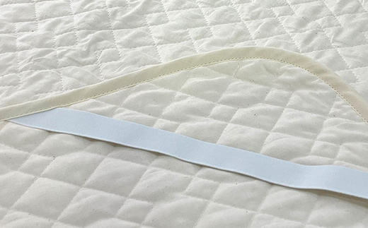 コットン大好き　丸洗いOK　敷きパッド（綿100％）シングル　生成り　RP-3S