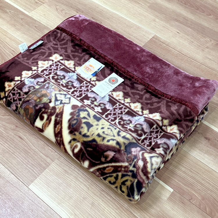 日本製 アクリル マイヤー毛布 シングル ピンク 1枚 (新合繊2枚合わせ毛布)N-YO-4700 [3664]