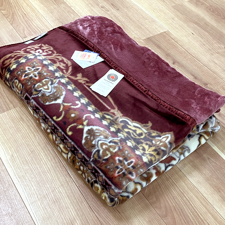 日本製 アクリル マイヤー毛布 シングル ピンク 1枚 (新合繊2枚合わせ毛布)N-YO-4800 [3667]