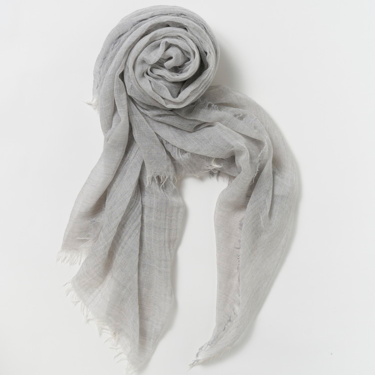 カシミヤストール(公式WEBショップ・ふるさと納税限定商品) 超大判サイズ ライトグレー [4015]