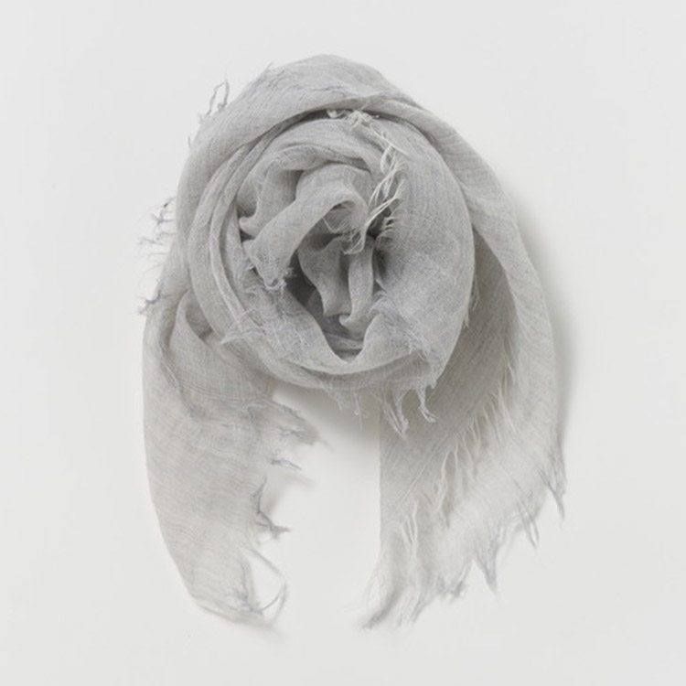 カシミヤストール(公式WEBショップ・ふるさと納税限定商品) 小判サイズ ライトグレー [4019]