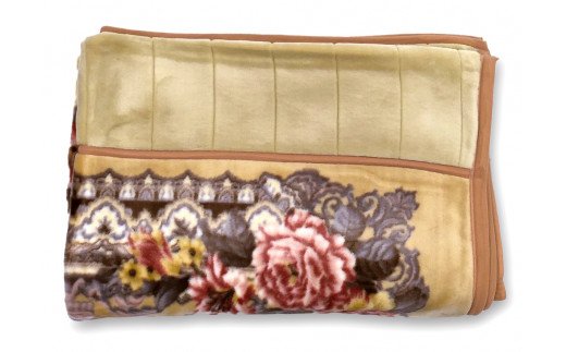 洗える マイヤー衿付合わせ毛布 シングルサイズ(約140×200cm) BSM-15 [1166]