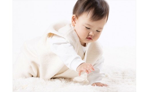 綿毛布スリーパー (Mサイズ) オーガニック綿使用 2way仕様で暖か 毛布の町 (泉大津産)｜ 贈答品 ギフト 誕生日プレゼント 贈り物 クリスマス ベビー キッズ N sleeper-organic [2438]