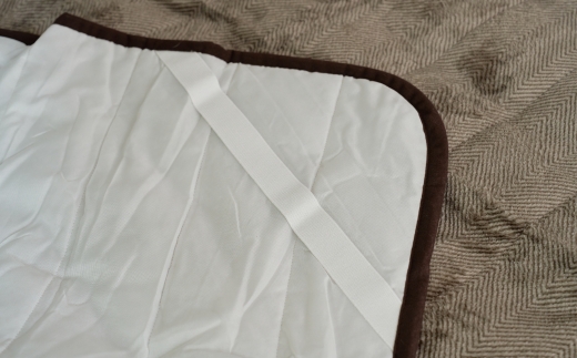 日本製あったか毛布ふとんと敷パットの掛敷セット　シングルサイズ　ブラウン色　FNS-023