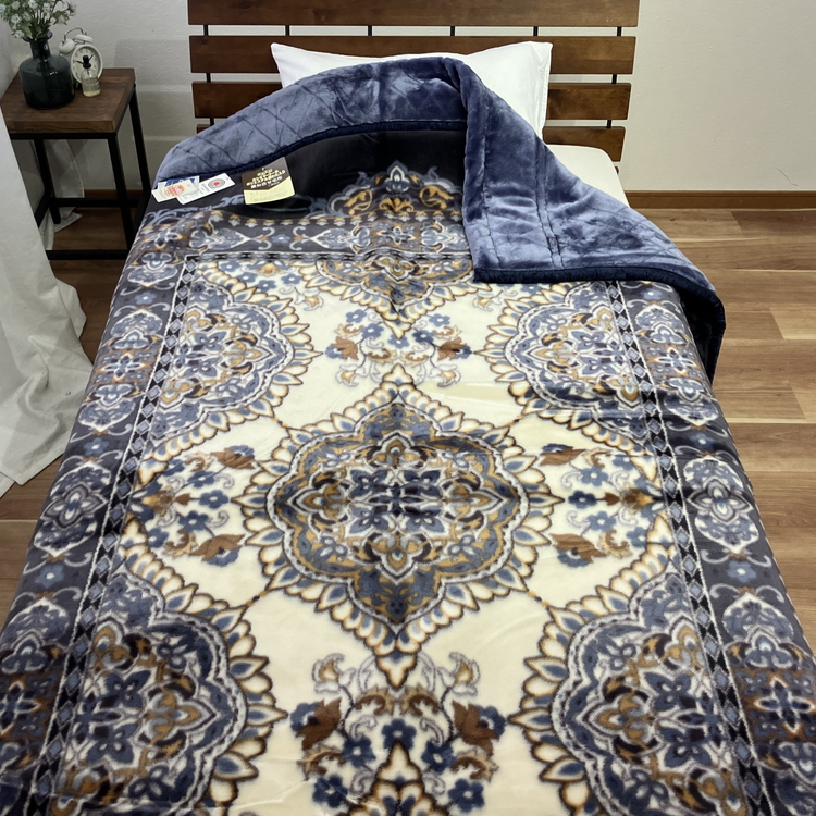 カシミヤ・ウール混わた入り マイヤー毛布 シングル 1枚 N-CAK-162