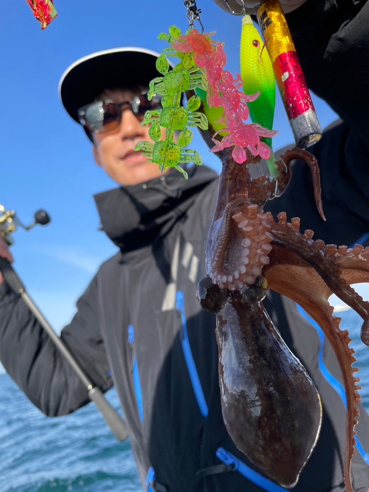 フィッシングマックスが開発する、完全現場視点の釣具ブランド「BLUEMARE」の「BMカニワーム」4袋セット。タコが常食しているカニと同サイズのワームをを4連結！カニエキス配合で味＆匂いで誘う！