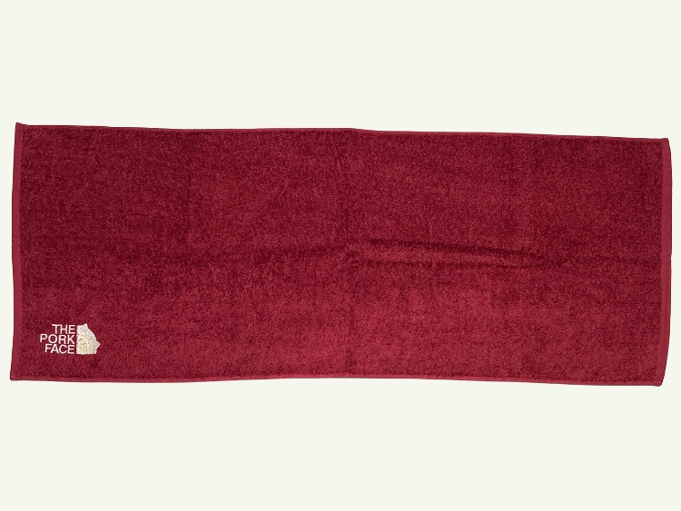 ポークフェイスの刺繍入り泉州タオル 3枚セット ※離島への配送不可