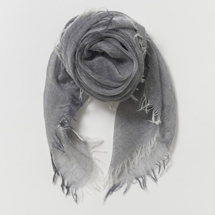 カシミヤストール(公式WEBショップ・ふるさと納税限定商品) 小判サイズ ミディアムグレー [4018]