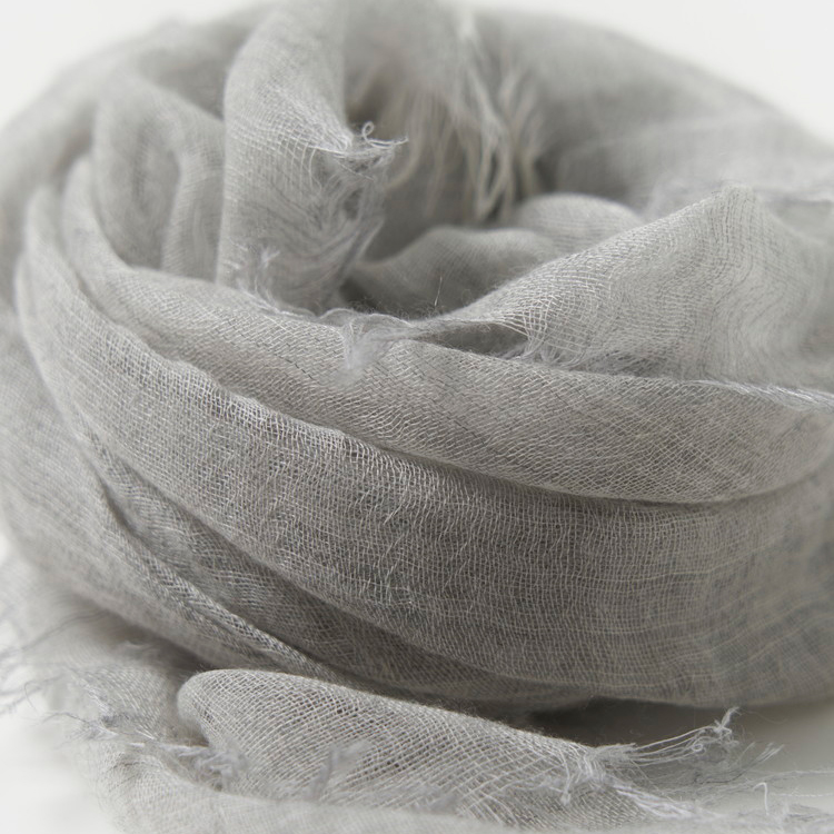 カシミヤストール(公式WEBショップ・ふるさと納税限定商品) 小判サイズ ライトグレー [4019]